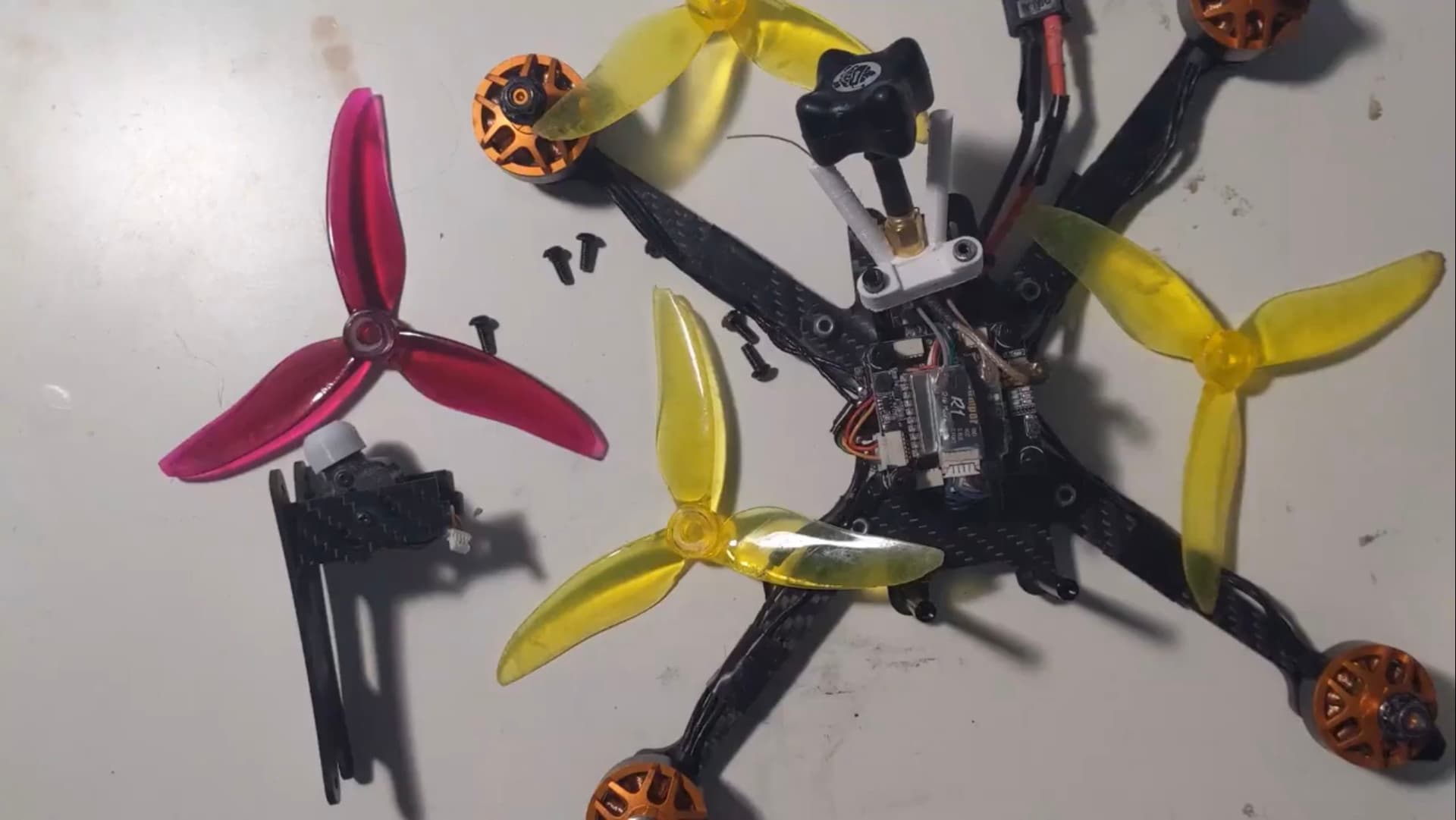 Custom FPV quadcopter from a second angle
